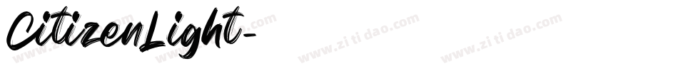 CitizenLight字体转换