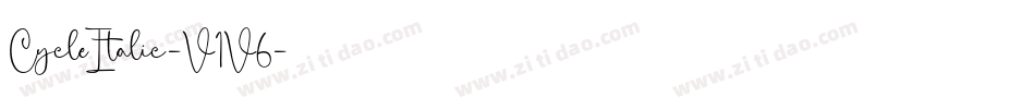 CycleItalic-V1V6字体转换