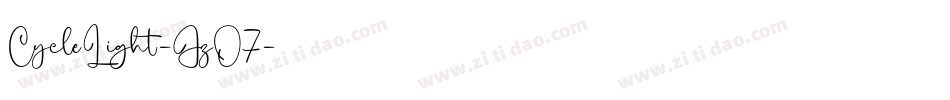 CycleLight-JzO7字体转换