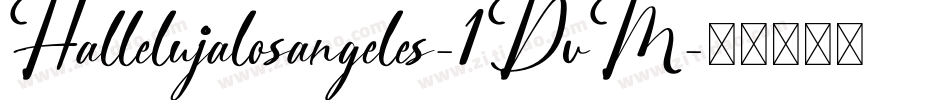 Hallelujalosangeles-1DvM字体转换