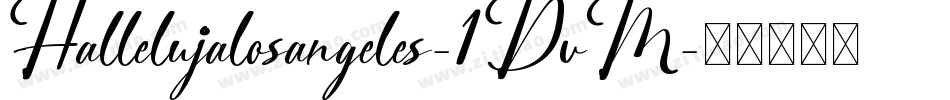 Hallelujalosangeles-1DvM字体转换