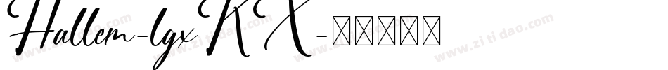 Hallem-lgxKX字体转换