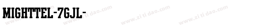 Mighttel-7GJl字体转换