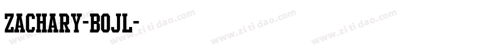 Zachary-B0Jl字体转换