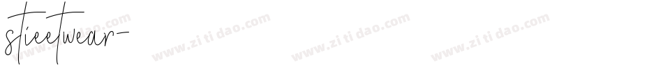 stieetwear字体转换