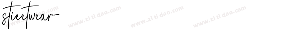 stieetwear字体转换
