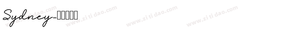 Sydney字体转换