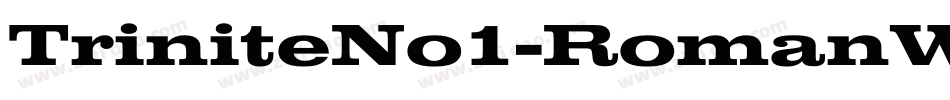 TriniteNo1-RomanWideExp字体转换