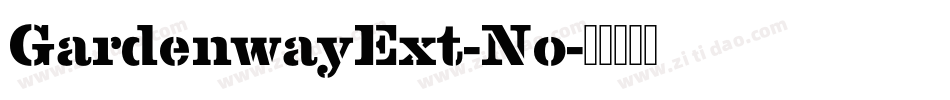 GardenwayExt-No字体转换