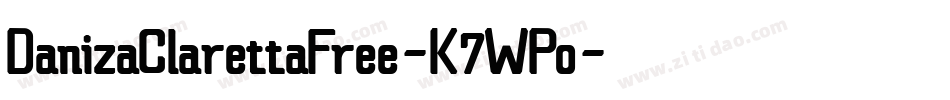 DanizaClarettaFree-K7WPo字体转换