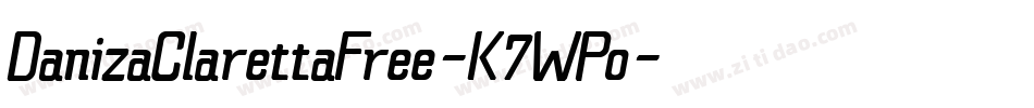 DanizaClarettaFree-K7WPo字体转换