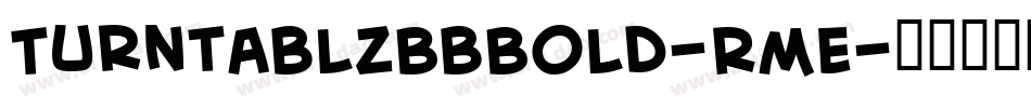 TurntablzBbBold-RmE字体转换