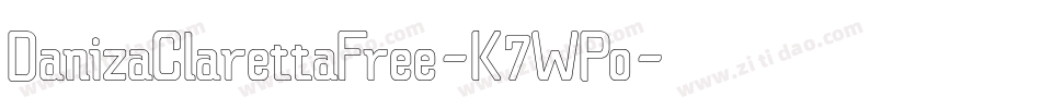 DanizaClarettaFree-K7WPo字体转换