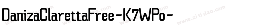 DanizaClarettaFree-K7WPo字体转换
