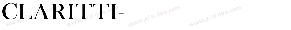 CLARITTI字体转换
