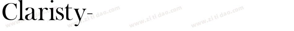 Claristy字体转换