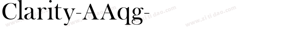 Clarity-AAqg字体转换