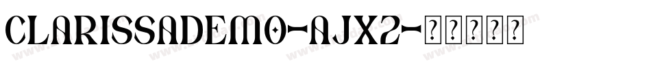 ClarissaDemo-AjX2字体转换