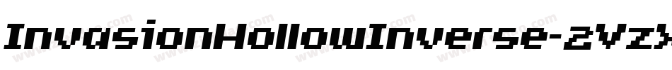 InvasionHollowInverse-2VzX字体转换