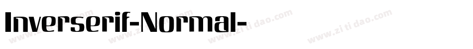 Inverserif-Normal字体转换
