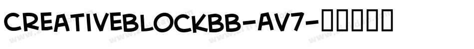 CreativeblockBb-Av7字体转换