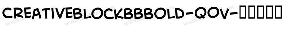 CreativeblockBbBold-qOV字体转换