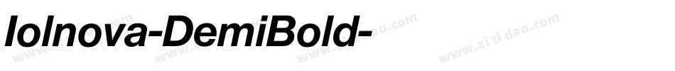 Iolnova-DemiBold字体转换