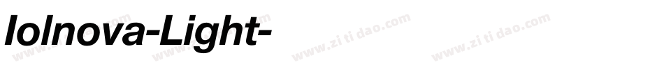 Iolnova-Light字体转换