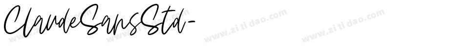 ClaudeSansStd字体转换