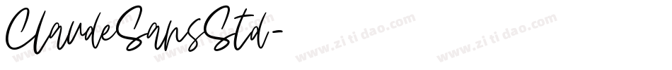 ClaudeSansStd字体转换