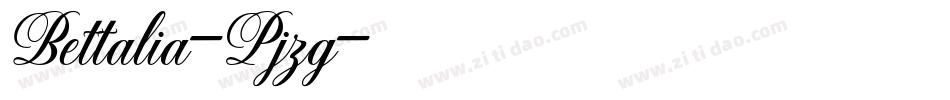 Bettalia-Pjzg字体转换