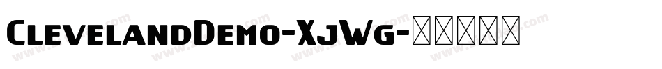 ClevelandDemo-XjWg字体转换