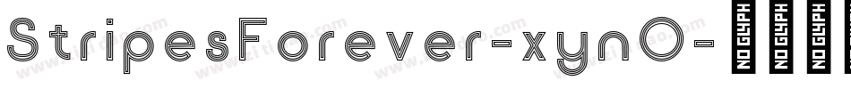StripesForever-xynO字体转换