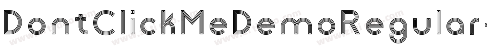 DontClickMeDemoRegular-2X28字体转换