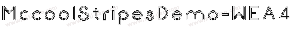 MccoolStripesDemo-WEA4字体转换