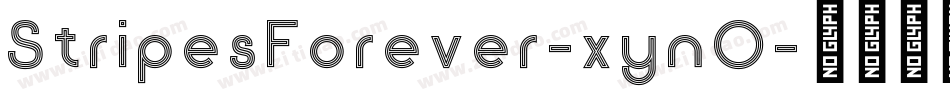 StripesForever-xynO字体转换