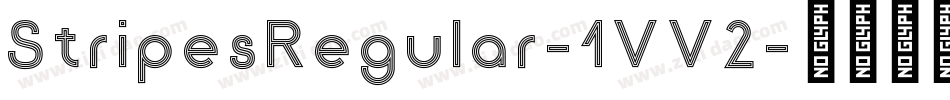 StripesRegular-1VV2字体转换