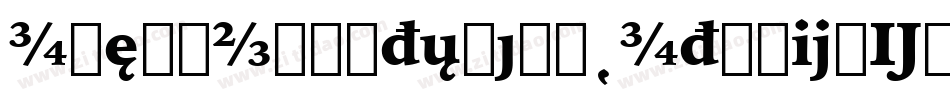 IowanOldStyleBT-ItalicExtension字体转换