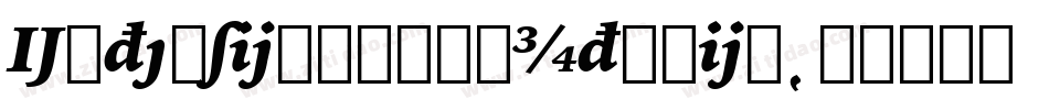ExtensionBookItalic字体转换