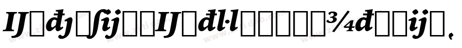 ExtensionExtraBoldItalic字体转换