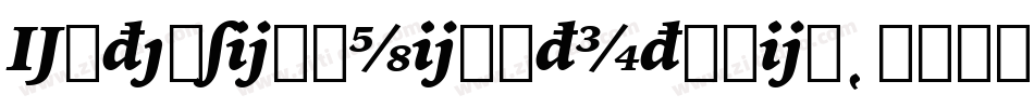 ExtensionLightItalic字体转换