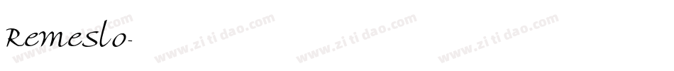 Remeslo字体转换