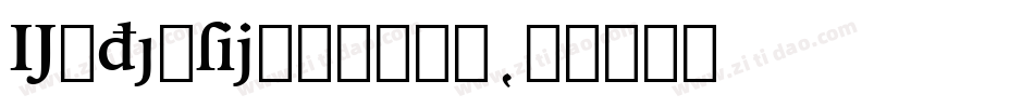 ExtensionBold字体转换