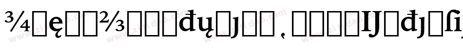 IowanOldStyleBT-BoldExtension字体转换