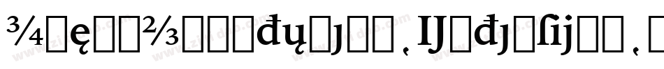 IowanOldStyleBT-Extension字体转换