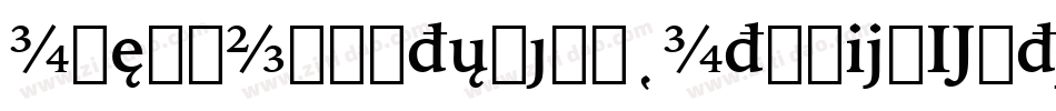 IowanOldStyleBT-ItalicExtension字体转换