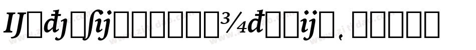 ExtensionBookItalic字体转换