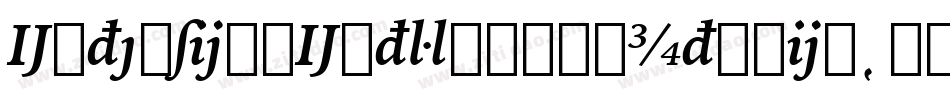 ExtensionExtraBoldItalic字体转换
