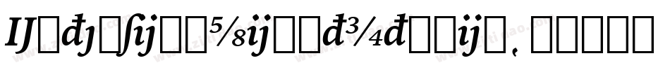 ExtensionLightItalic字体转换