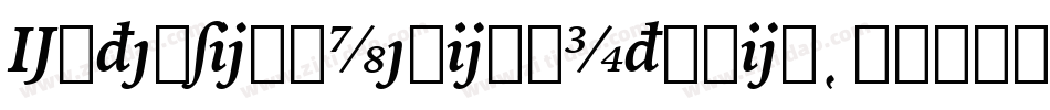 ExtensionMediumItalic字体转换